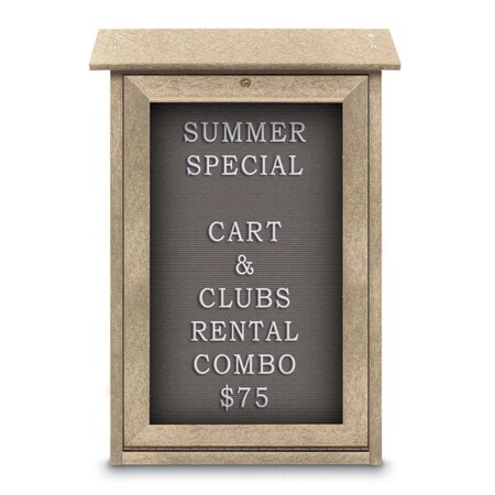 United Visual Products Outdoor Enclosed Combo Board, 48"x36", Black Frame/Burgundy & Keylime UVCB4836ODB-BURGUN-KEYLIME